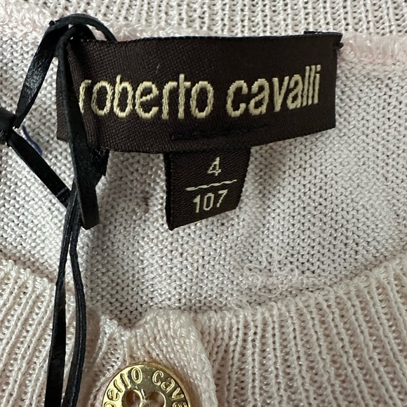Roberto Cavalli Pink Ruffle Kids Cardigan 12months - Picture 3 of 5